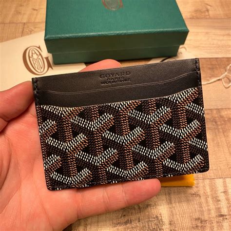 goyard card holder black price|Goyard saint sulpice retail price.